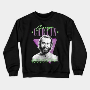 George Carlin // Vintage Style Fan Art Design Crewneck Sweatshirt